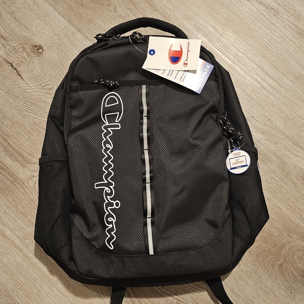 Champion Men's Black and Gray Backpack